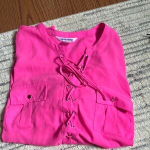 Peter Nygard Pink Blouse with Wrap Front